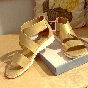 Gold Gladiator Sandals NWT